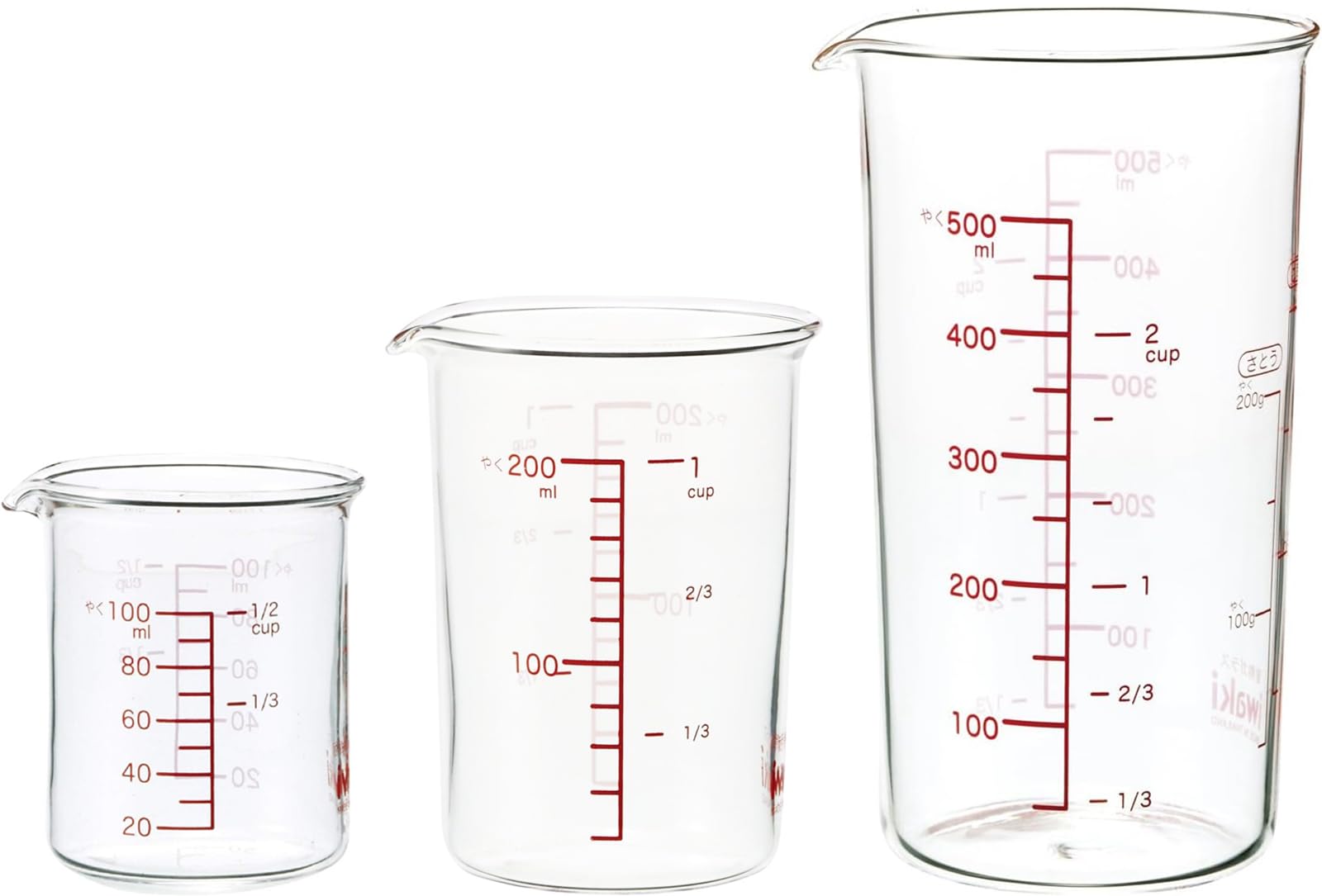 Amazon｜iwaki(イワキ) 耐熱ガラス 計量カップ メジャーカップ 100ml